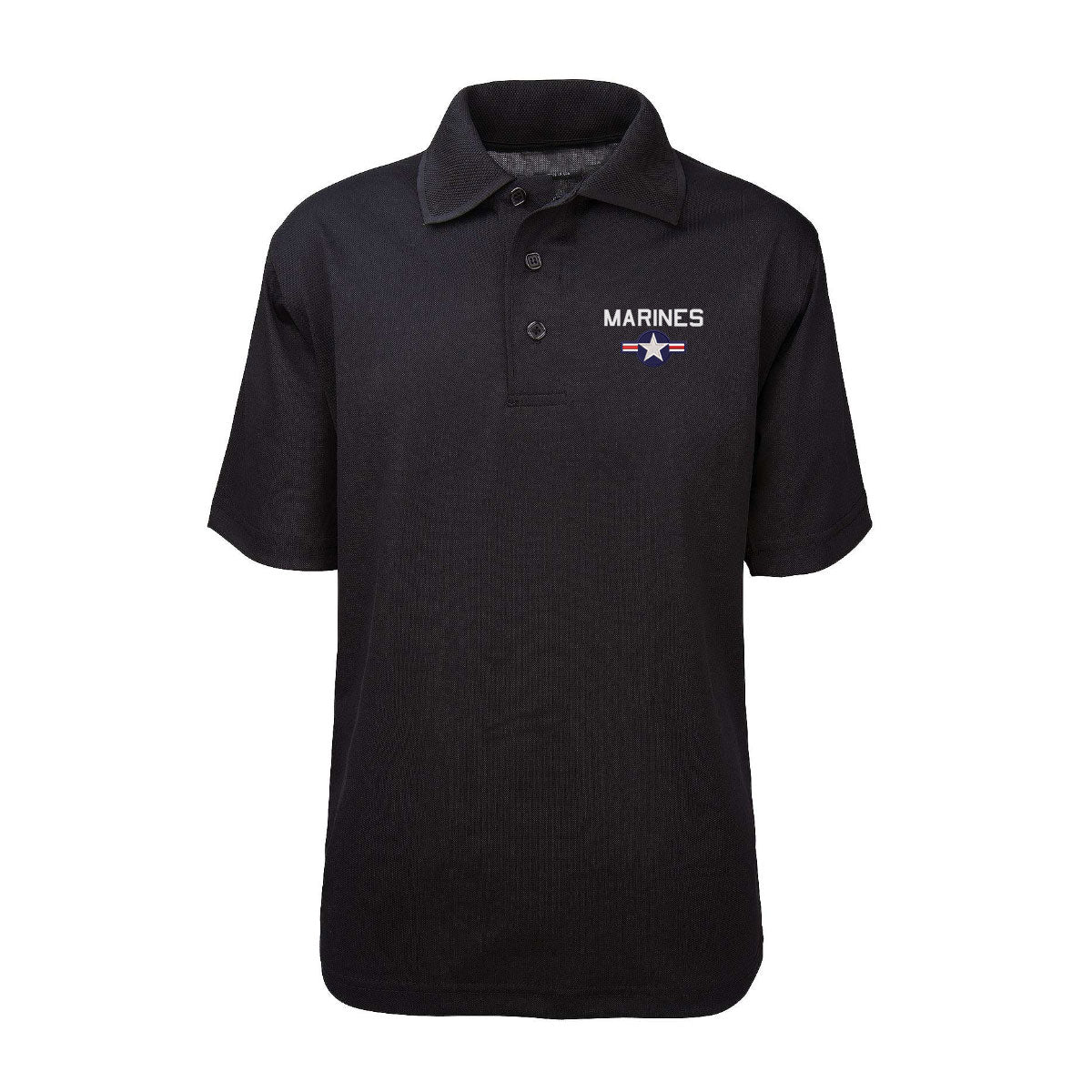 Leatherneck For Life Marines Roundel Performance Polo Shirt