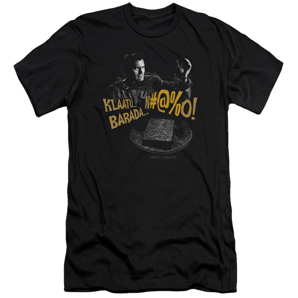 Army Of Darkness Klaatu...barada - Men's Premium Slim Fit T-Shirt