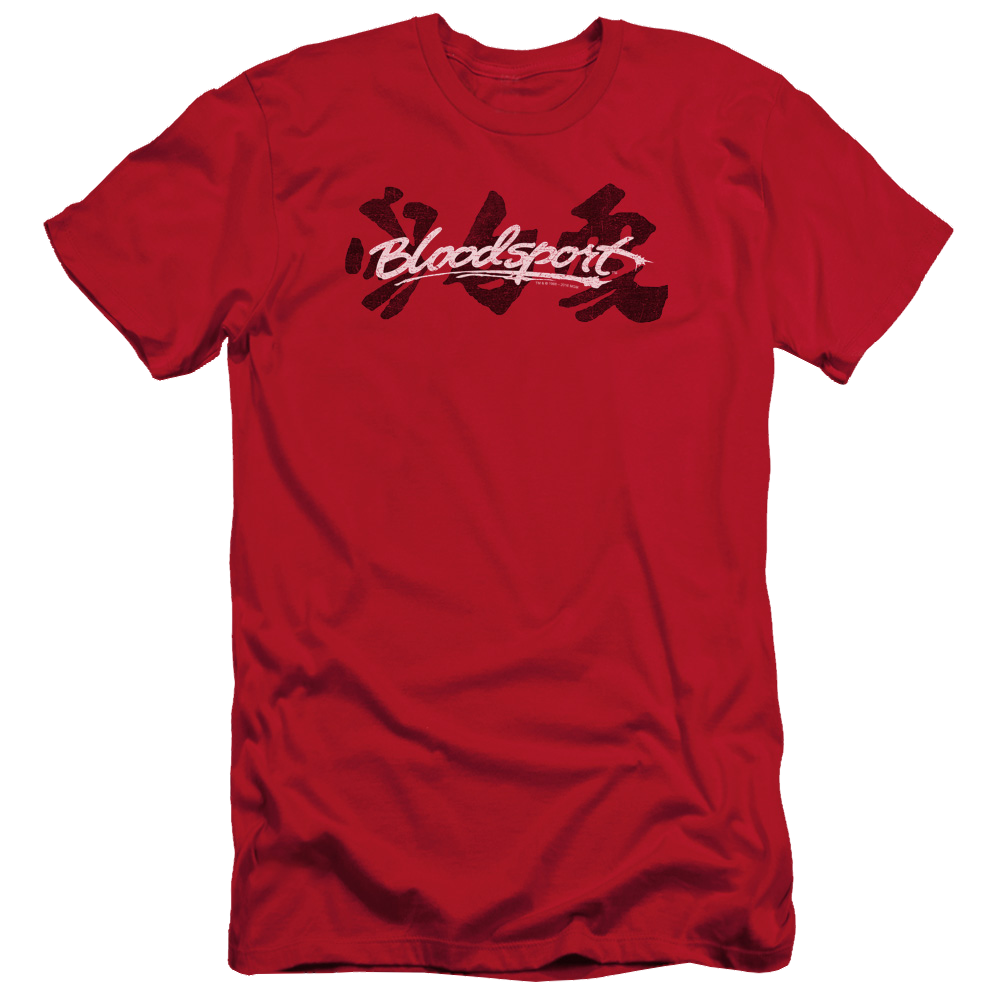 Bloodsport Kanji - Men's Slim Fit T-Shirt