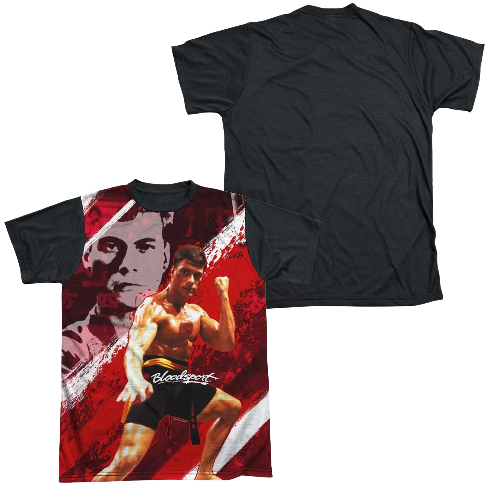 Bloodsport Fight Of Your Life - Men's Black Back T-Shirt