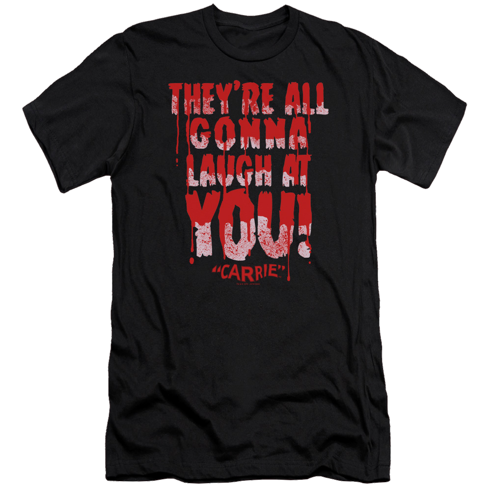 Carrie Laugh At You - Men's Premium Slim Fit T-Shirt