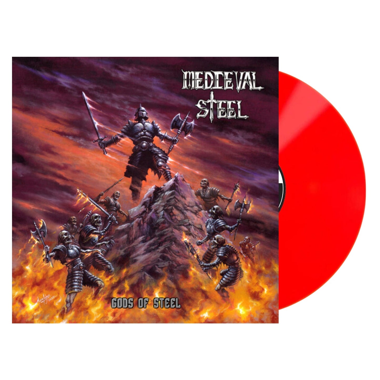 Medieval Steel - Gods of Steel (Red Vinyl) (Pre Order)