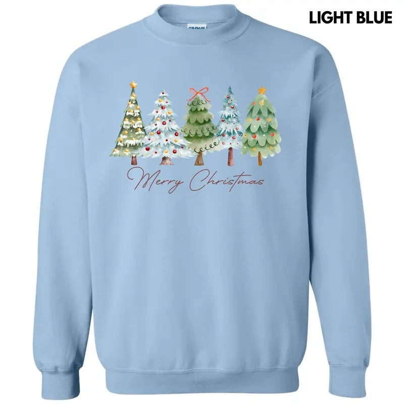 Merry Christmas Trees Sweatshirt 'NLB'