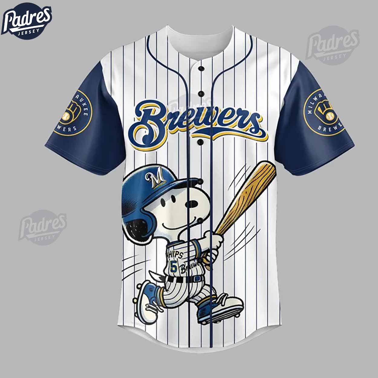 Milwaukee Brewers Snoopy Custom Baseball Jersey - Padres Jersey Oasis: Elevate Your Baseball Style Game
