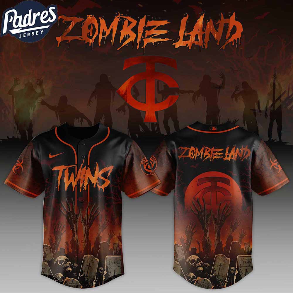 Minnesota Twins MLB X Zombie Land Custom Baseball Jersey - Padres Jersey Oasis: Elevate Your Baseball Style Game