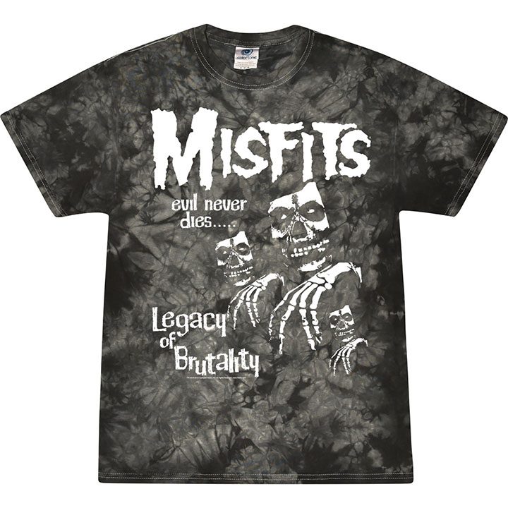 Misfits Legacy Trio Black & White Tie Dye Tee