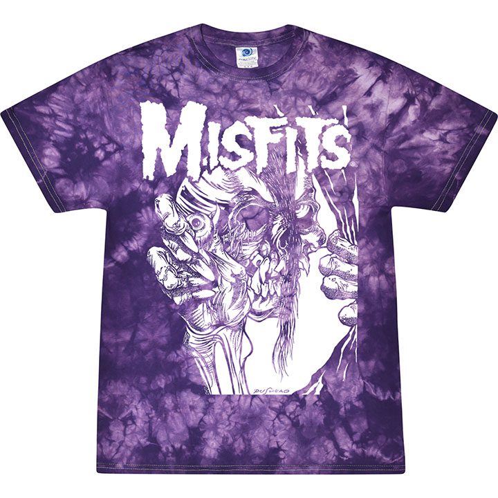 Misfits Eyeball Purple Tie Dye Tee