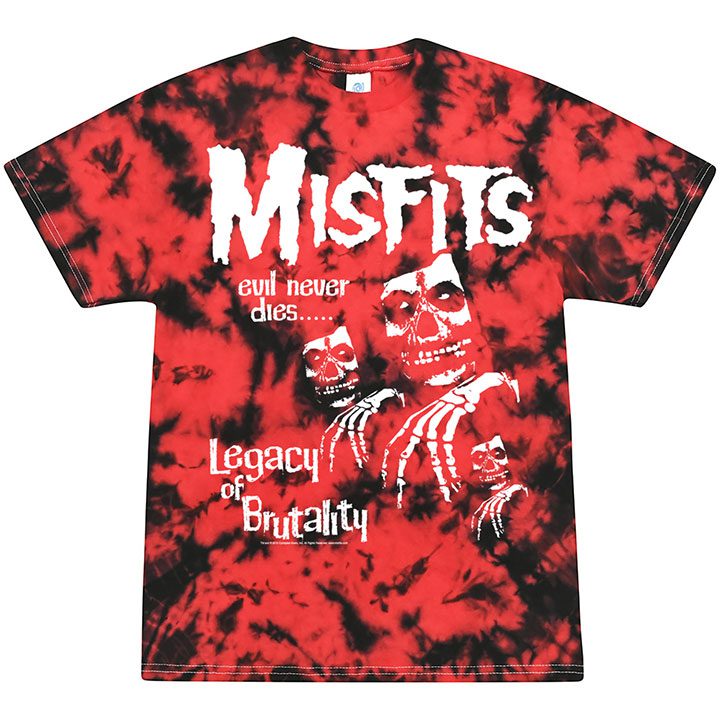 Misfits Legacy Trio Red Tie Dye Tee
