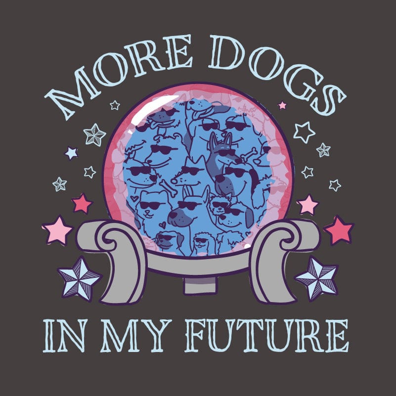 More Dogs In My Future - Ladies Curvy V-Neck Tee