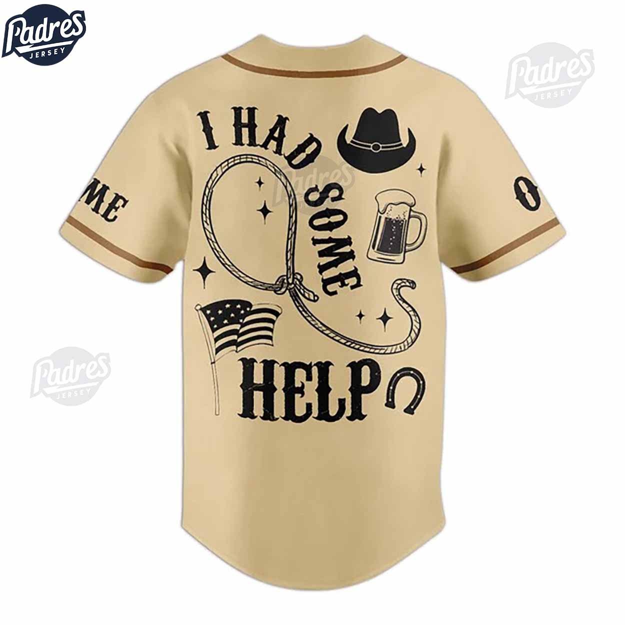 Morgan Wallen I Had Some Help Custom Baseball Jersey Online - Padres Jersey Oasis: Elevate Your Baseball Style Game