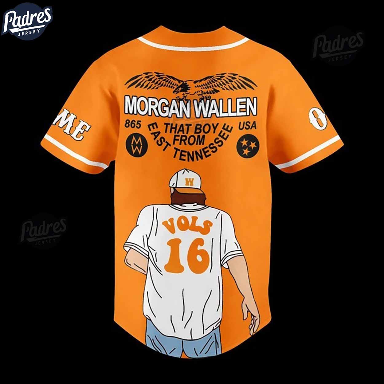 Morgan Wallen Tennessee Volunteers Baseball Jersey Style - Padres Jersey Oasis: Elevate Your Baseball Style Game