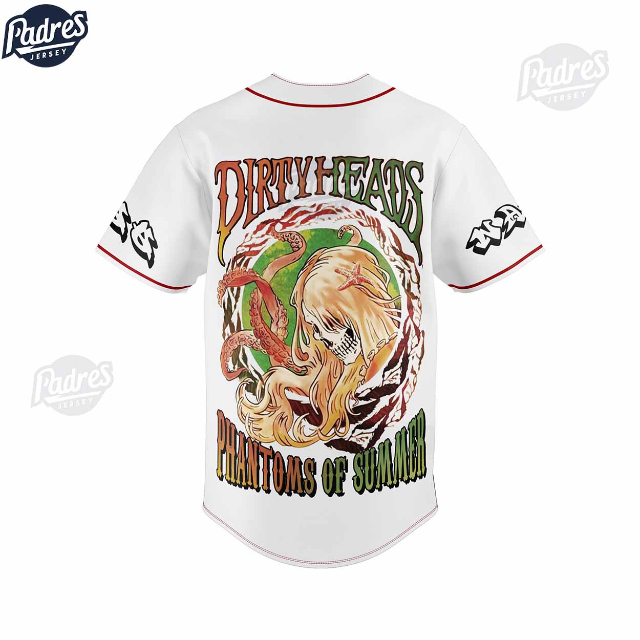 Music Dirty Heads Phantoms Of Summer Custom Baseball Jersey - Padres Jersey Oasis: Elevate Your Baseball Style Game