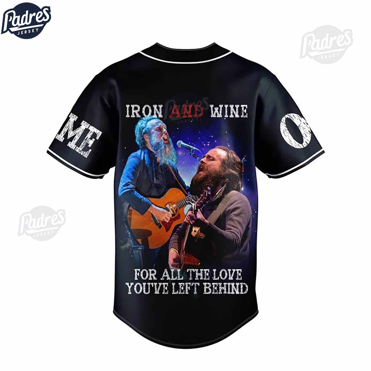 Music Iron And Wine Custom Baseball Jersey - Padres Jersey Oasis: Elevate Your Baseball Style Game