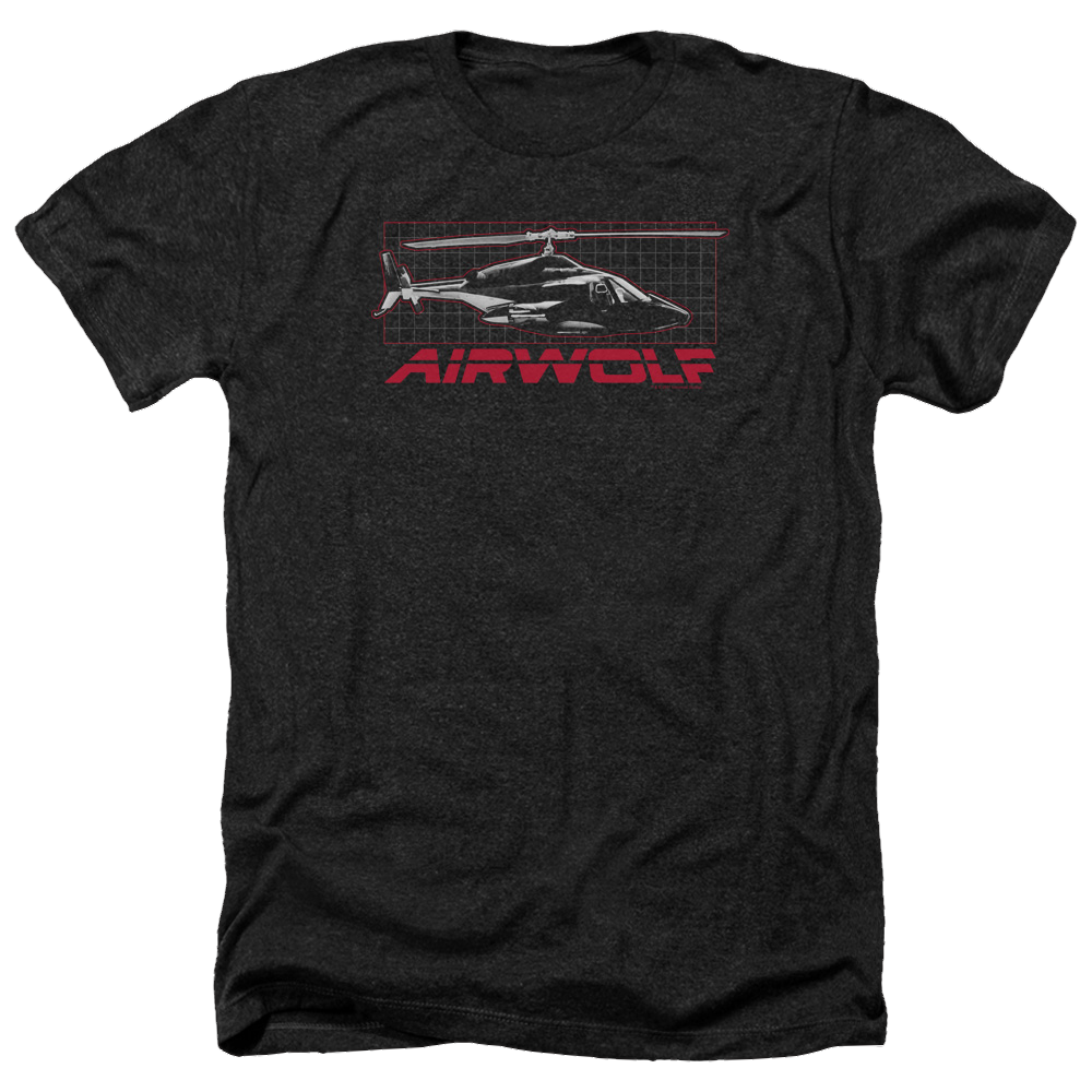 Airwolf Grid - Men's Heather T-Shirt
