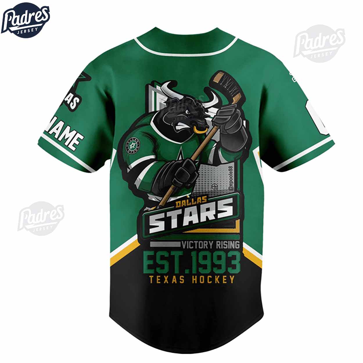 NHL Dallas Stars Custom Baseball Jersey For Fans - Padres Jersey Oasis: Elevate Your Baseball Style Game