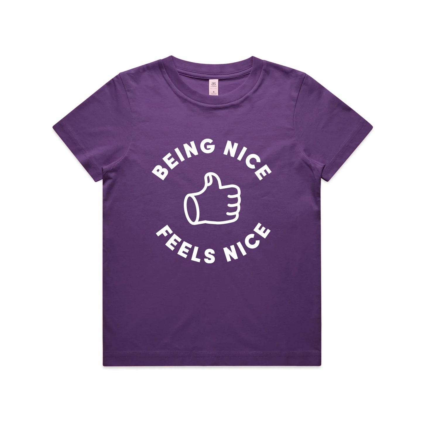 Being Nice Feels Nice Kids Tee