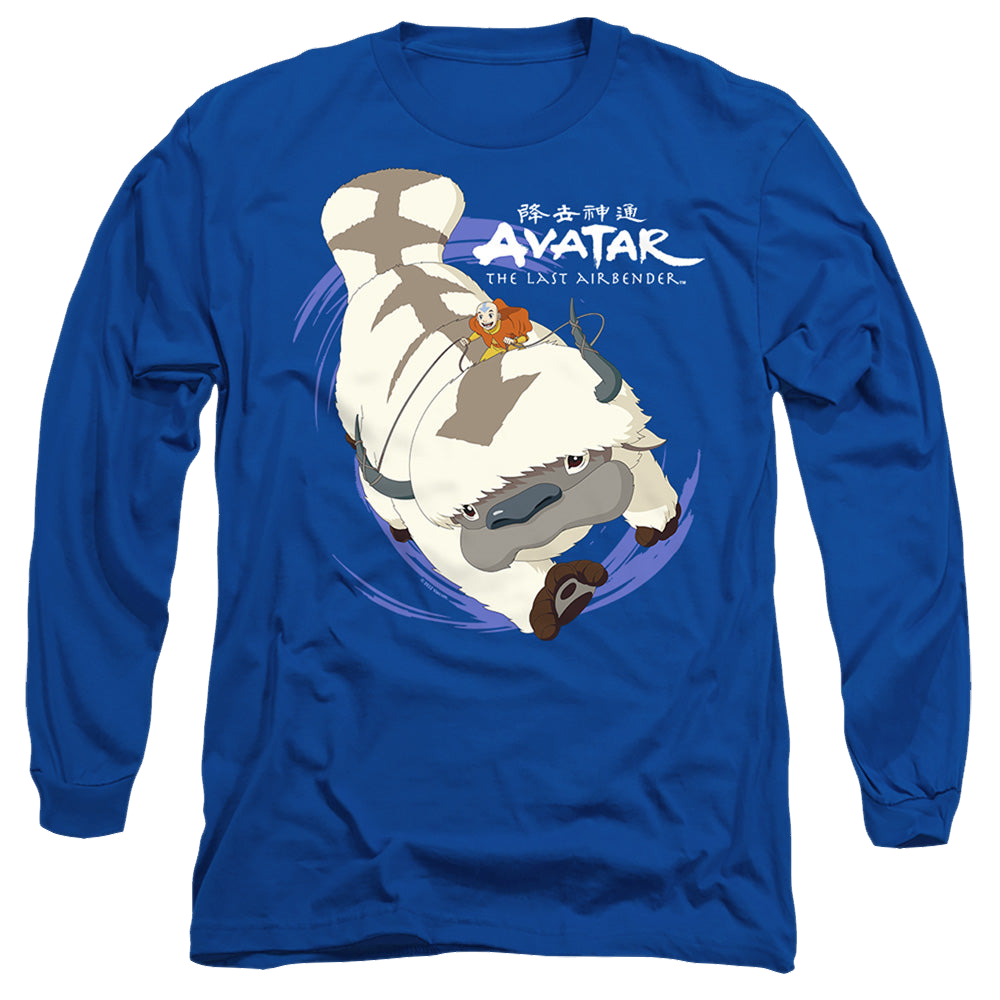Avatar The Last Airbender Appa In Flight - Men's Long Sleeve T-Shirt