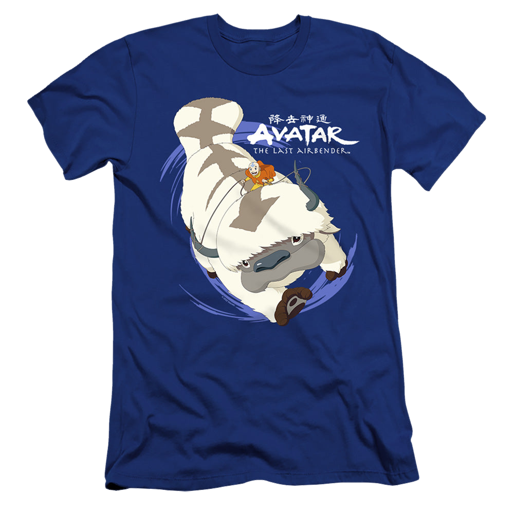 Avatar The Last Airbender Appa In Flight - Men's Premium Slim Fit T-Shirt