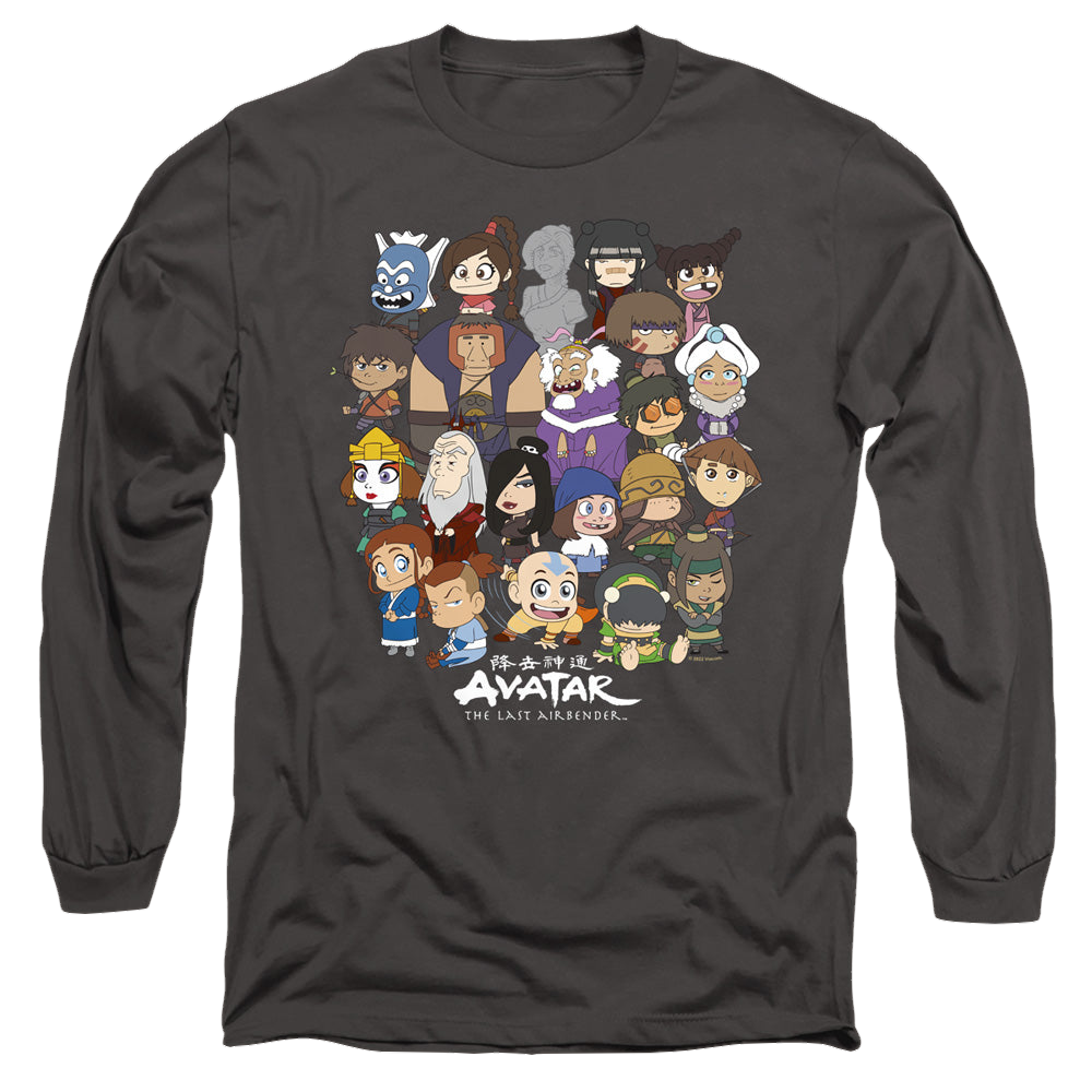 Avatar The Last Airbender Chibi Group - Men's Long Sleeve T-Shirt