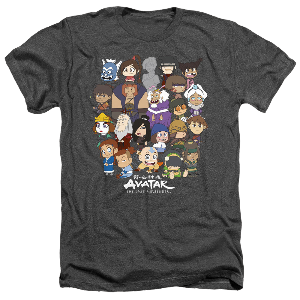 Avatar The Last Airbender Chibi Group - Men's Heather T-Shirt