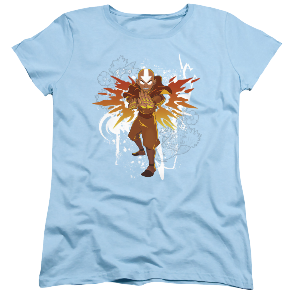 Avatar The Last Airbender Flower And Fish Aang - Women's T-Shirt