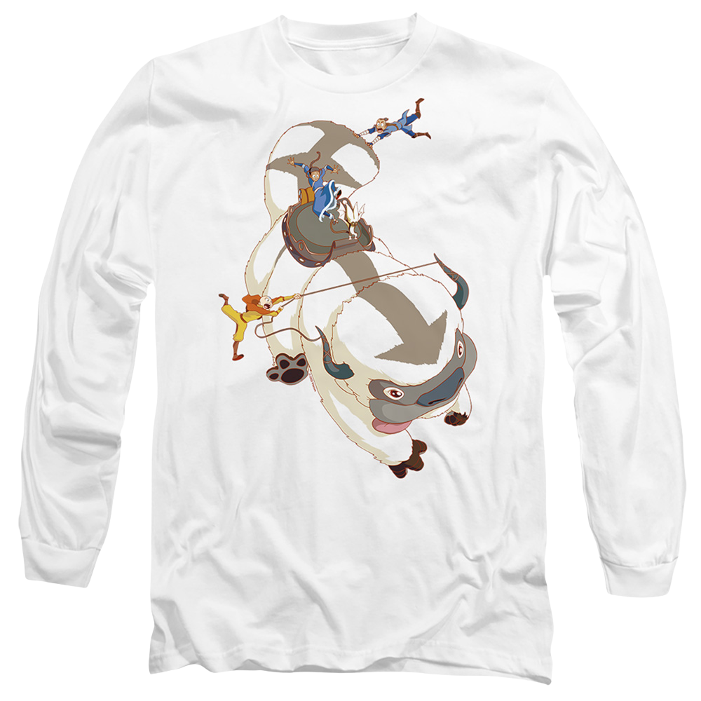 Avatar The Last Airbender Hang On Appa - Men's Long Sleeve T-Shirt
