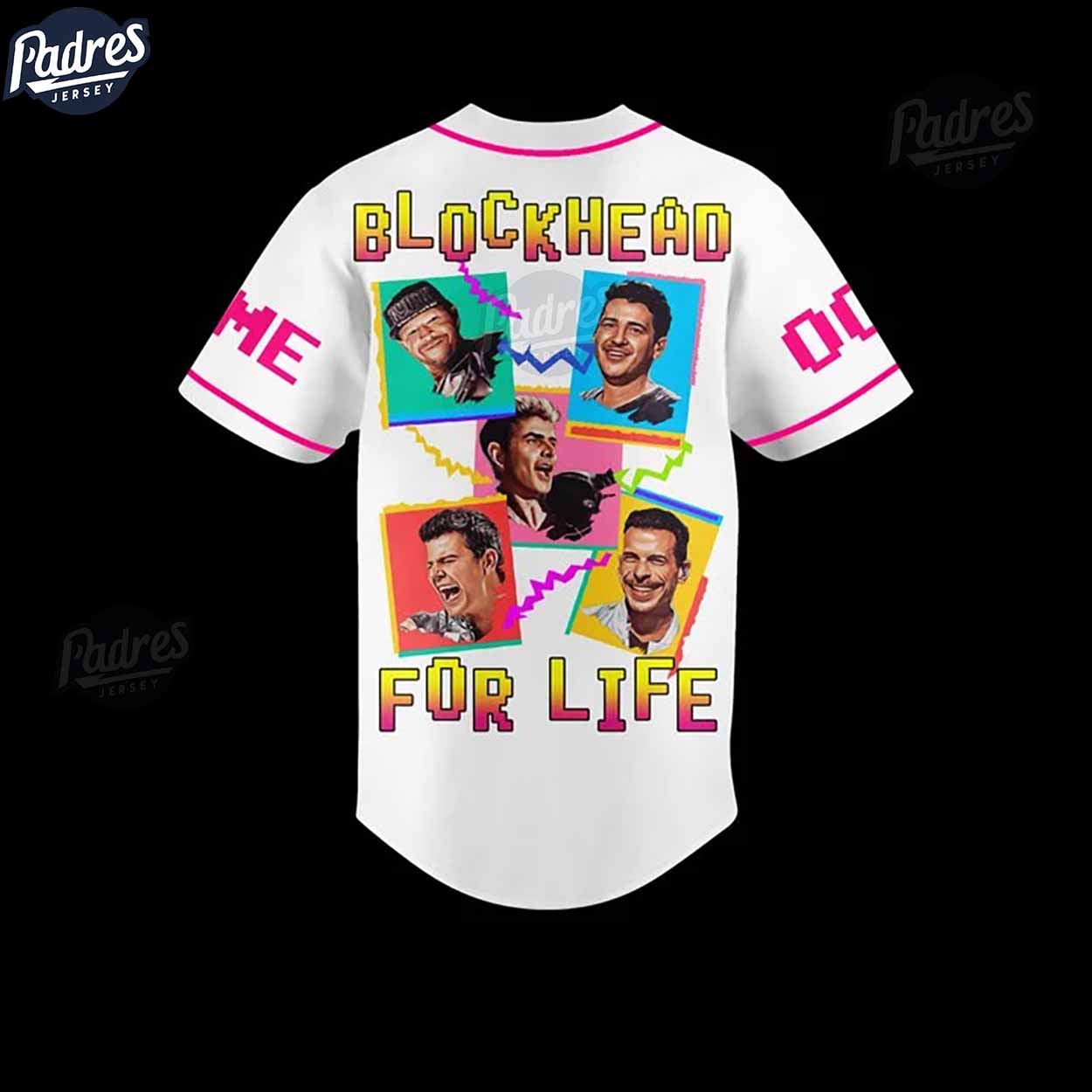 New NKOTB Blockhead For Life Custom Baseball Jersey - Padres Jersey Oasis: Elevate Your Baseball Style Game