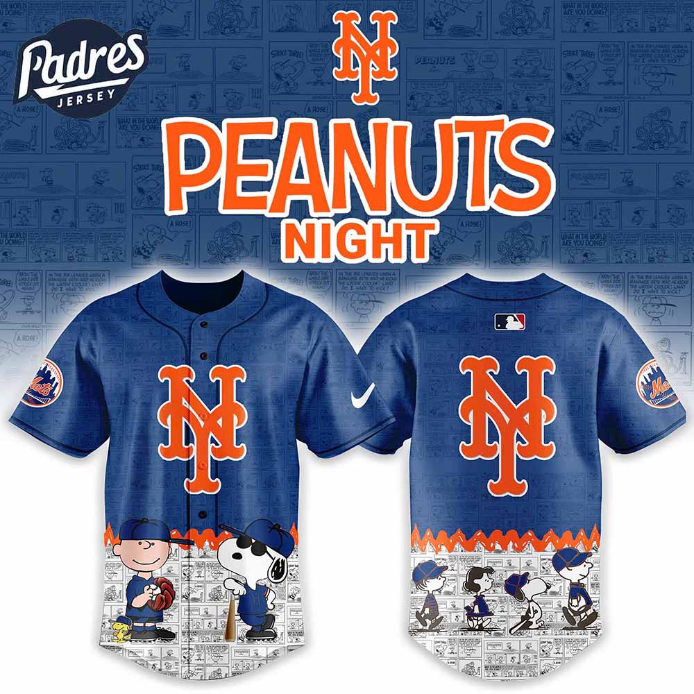 New York Mets x Peanuts 75th Anniversary Baseball Jersey - Padres Jersey Oasis: Elevate Your Baseball Style Game