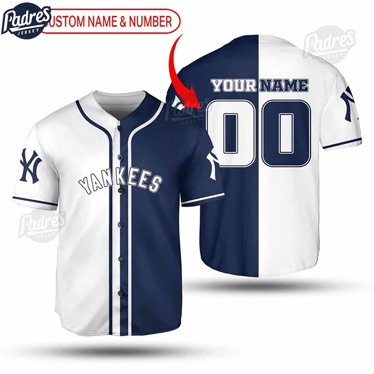 New York Yankees Custom Baseball Jersey Style - Padres Jersey Oasis: Elevate Your Baseball Style Game