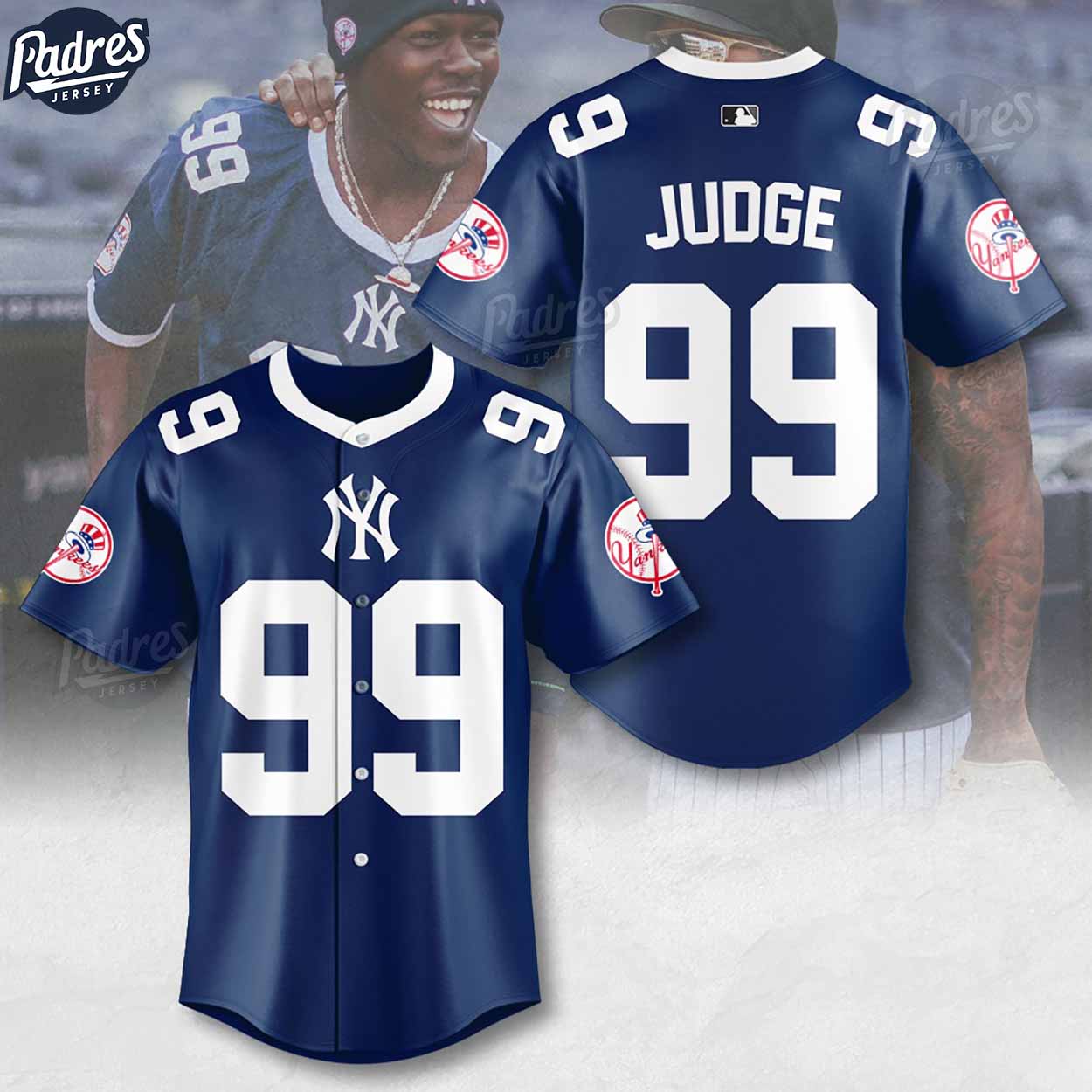 New York Yankees JUDGE Baseball Jersey - Padres Jersey Oasis: Elevate Your Baseball Style Game