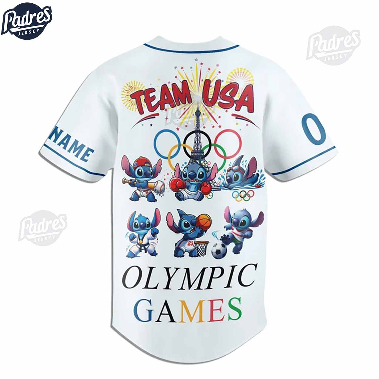 Olympic Games Team USA Stitch Custom Baseball Jersey - Padres Jersey Oasis: Elevate Your Baseball Style Game