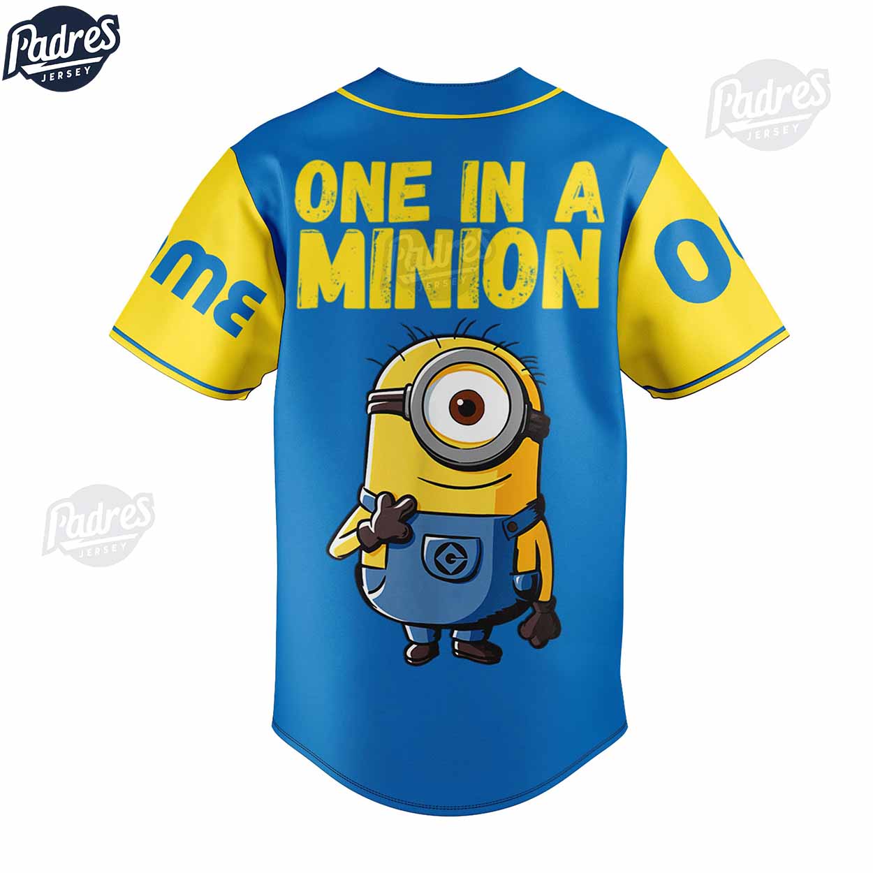One In A Minion Cartoon Custom Baseball Jersey - Padres Jersey Oasis: Elevate Your Baseball Style Game