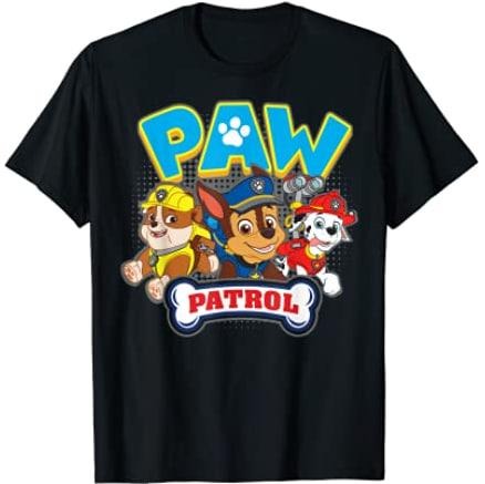 PAW Patrol Group (Chase,Marshall,Rubble) T-shirt Menswear Top
