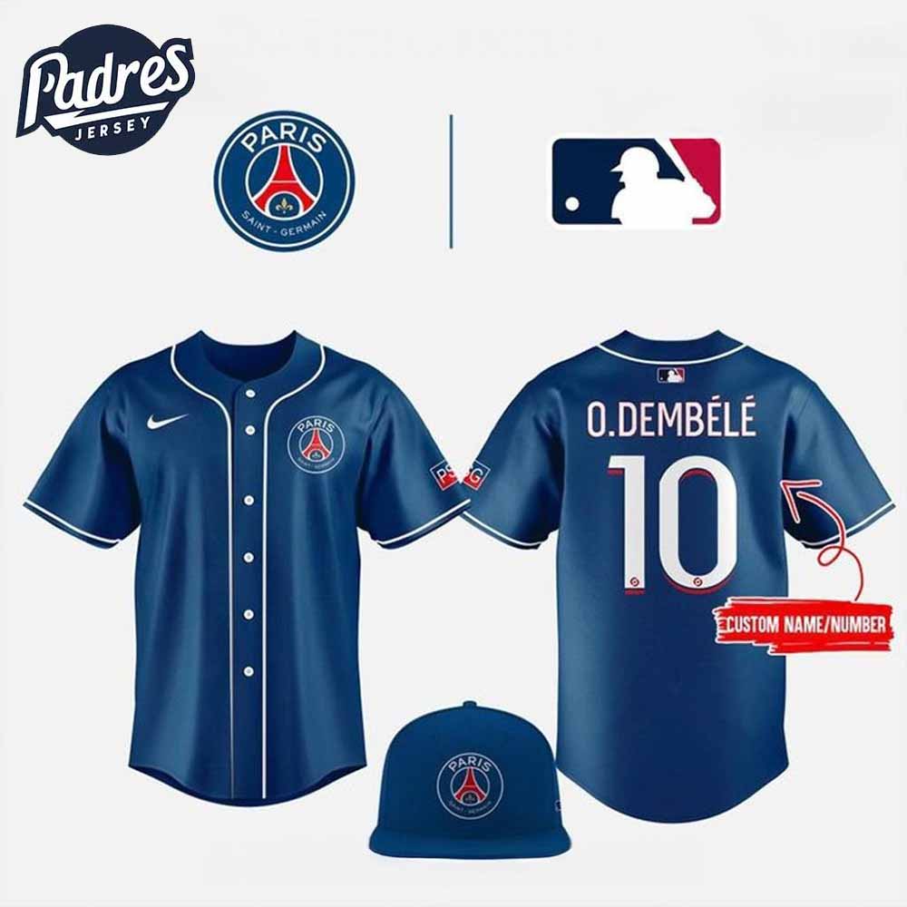 Paris Saint Germain x MLB Club World Cup Game Road Baseball Jersey - Padres Jersey Oasis: Elevate Your Baseball Style Game