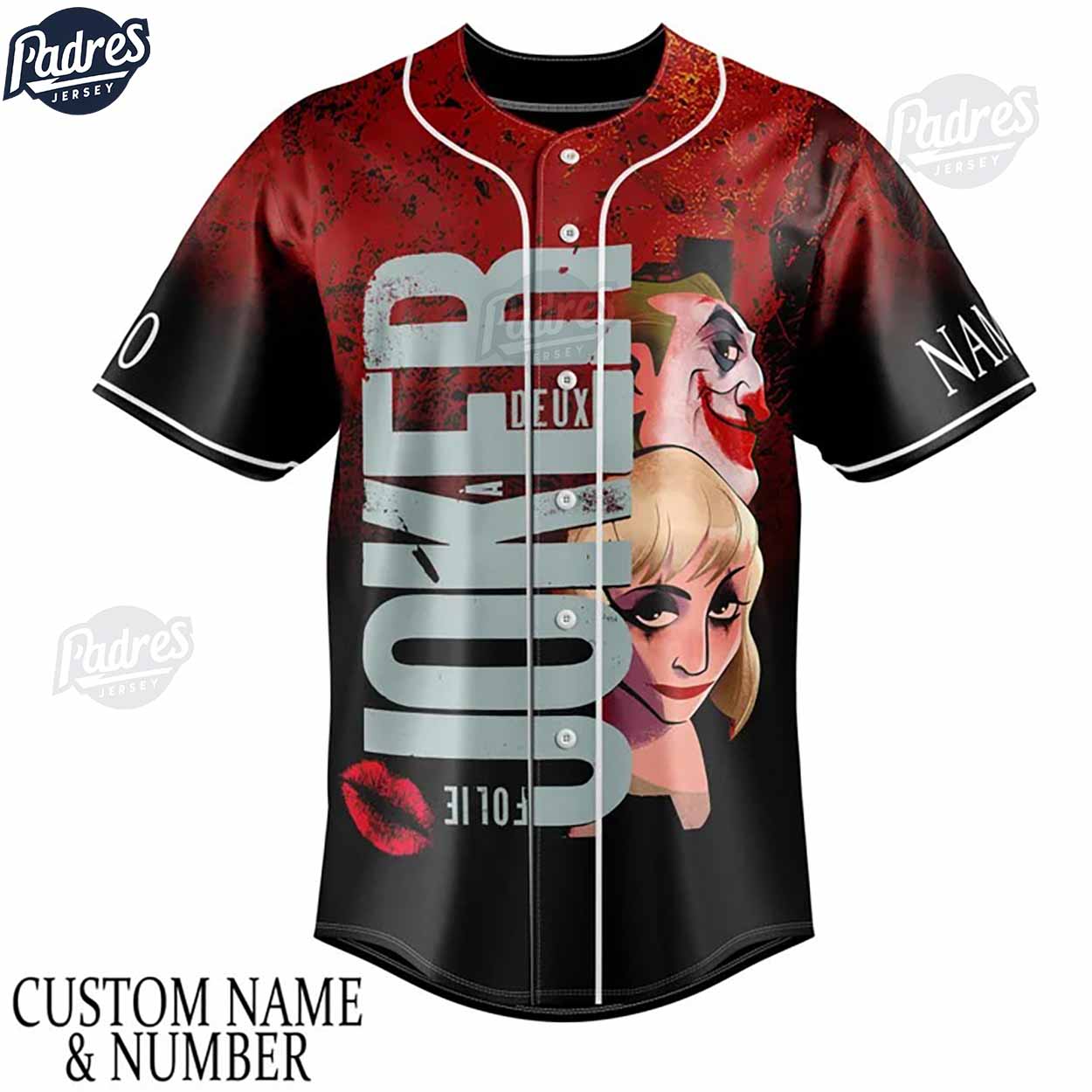 Personalized Joker Folie à Deux 2024 Baseball Jersey - Padres Jersey Oasis: Elevate Your Baseball Style Game