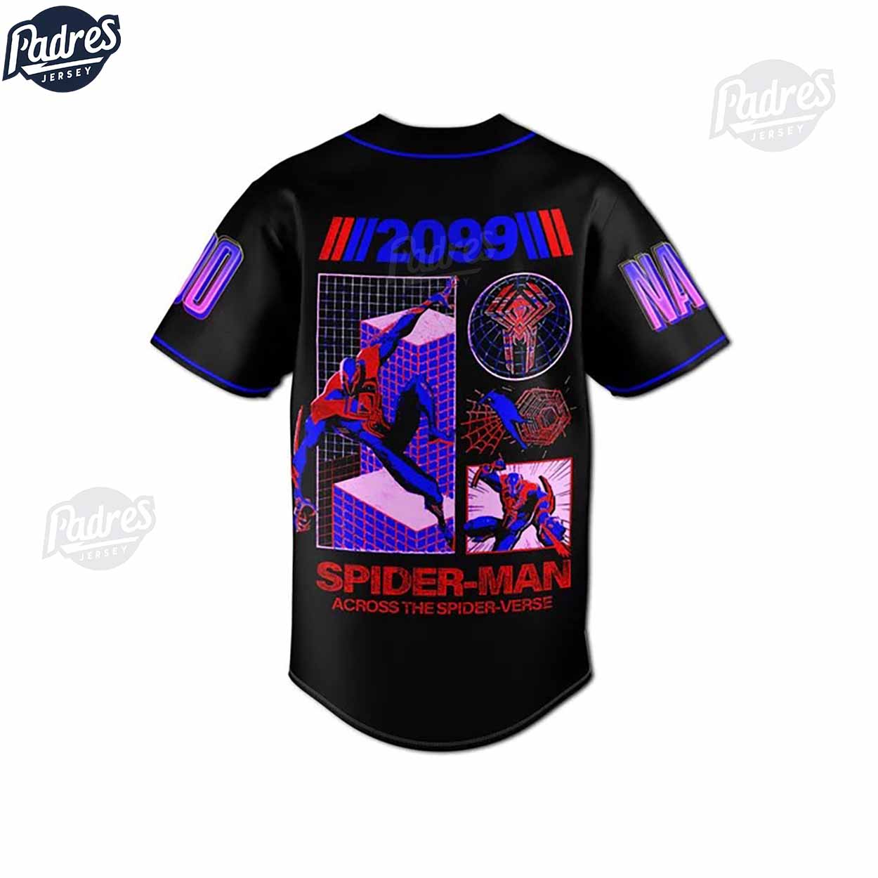 Personalized Spider-Man Across The Spider-Verse Baseball Jersey - Padres Jersey Oasis: Elevate Your Baseball Style Game