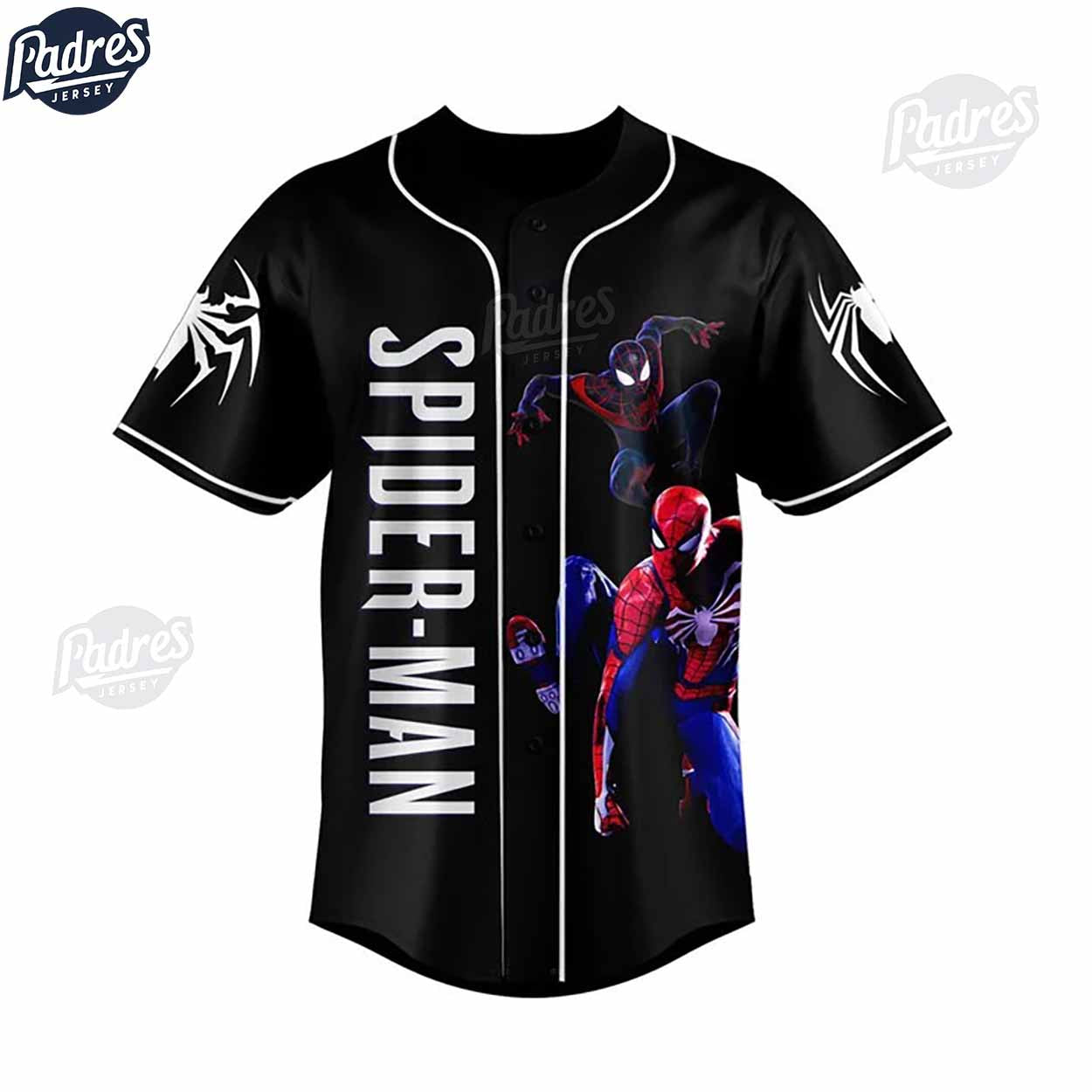 Personalized Spider-Man Baseball Jersey Shirt - Padres Jersey Oasis: Elevate Your Baseball Style Game