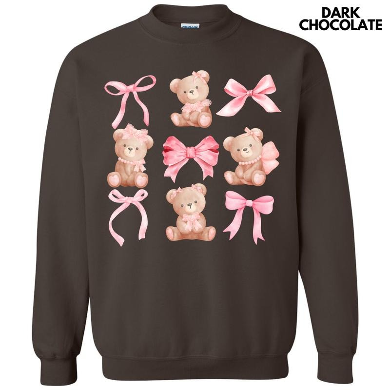 Pink Bear Coquette Collage Sweatshirt 'NLB'