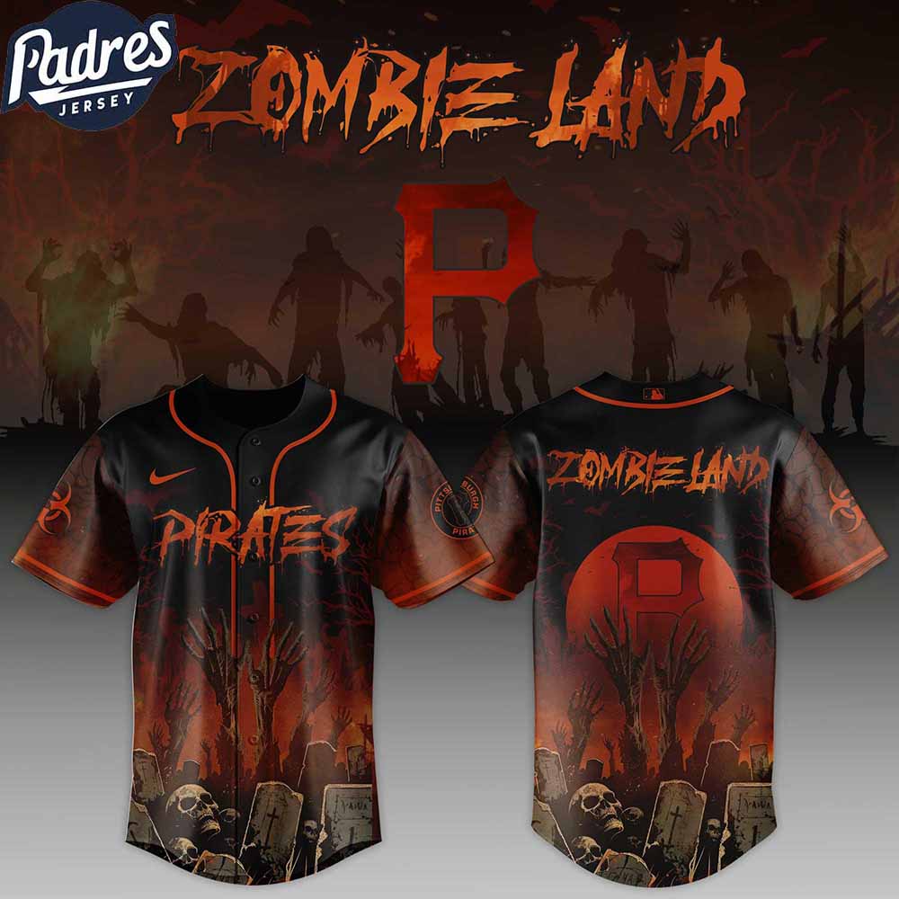 Pittsburgh Pirates MLB X Zombie Land Custom Baseball Jersey - Padres Jersey Oasis: Elevate Your Baseball Style Game