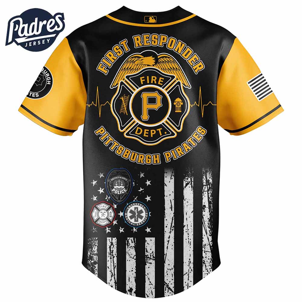 Pittsburgh Pirates MLB x First Responders Baseball Jersey - Padres Jersey Oasis: Elevate Your Baseball Style Game