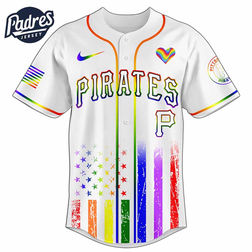Pittsburgh Pirates MLB x Happy Pride Month Baseball Jersey - Padres Jersey Oasis: Elevate Your Baseball Style Game