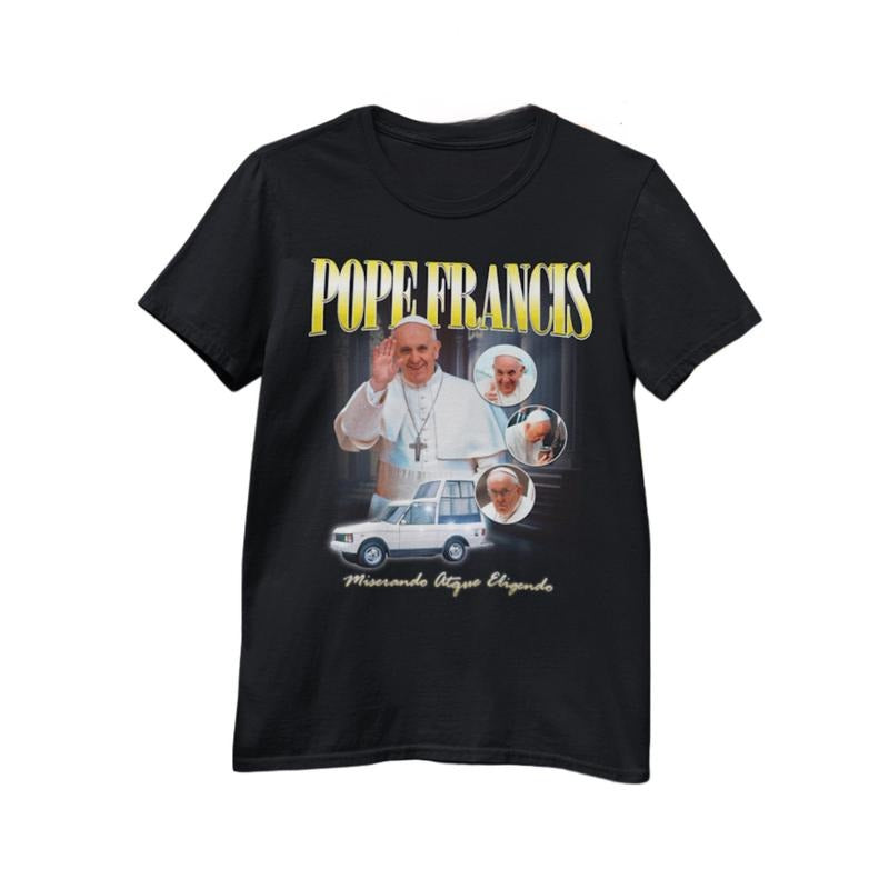 Pope Francis, Vicar of Christ, t-shirt, tees, Catholic, 90s, Argentina, Saintwave, Vatican City, 90's design, Catholicism, pro-life