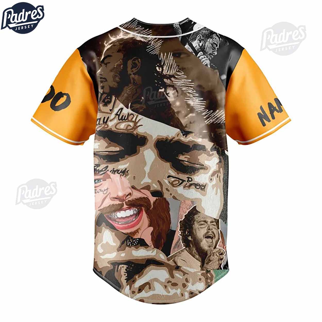 Post Malone It Takes Two To Break A Heart In Two Custom Baseball Jersey - Padres Jersey Oasis: Elevate Your Baseball Style Game