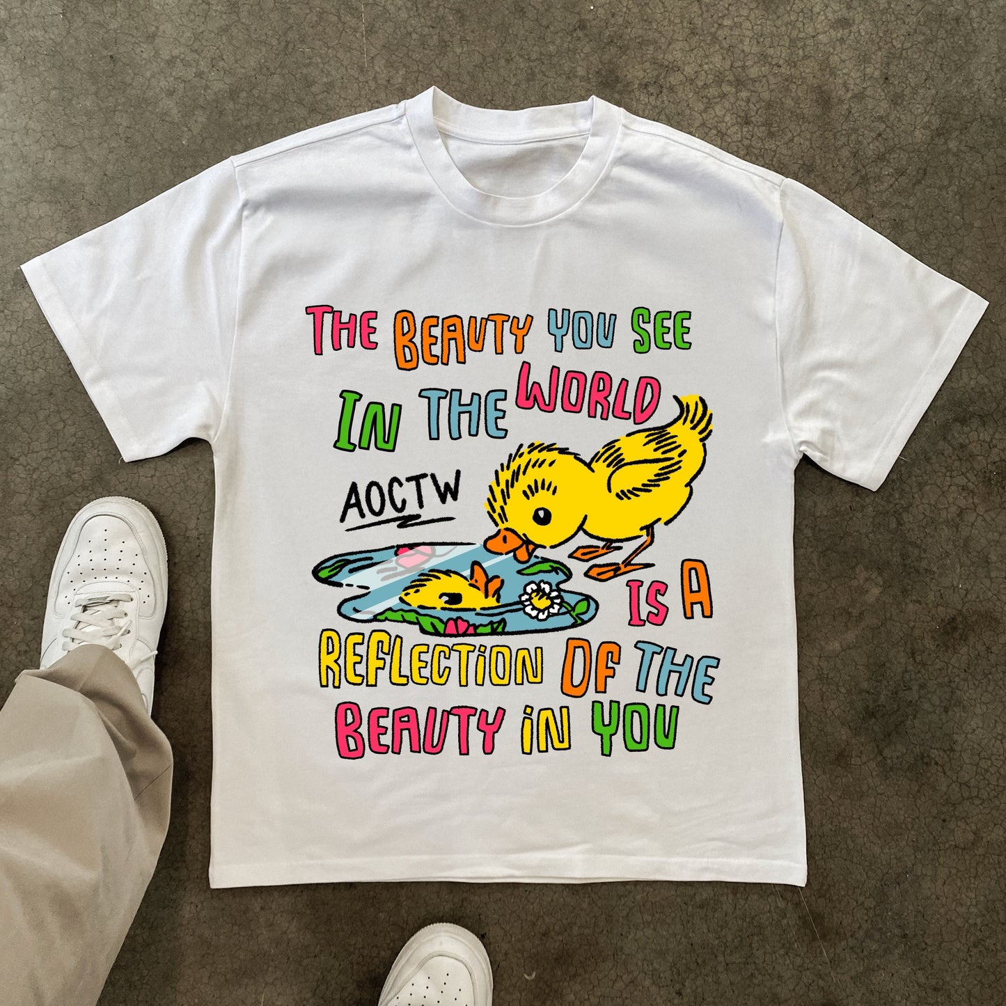 REFLECTIONS HEAVYWEIGHT WHITE T-SHIRT