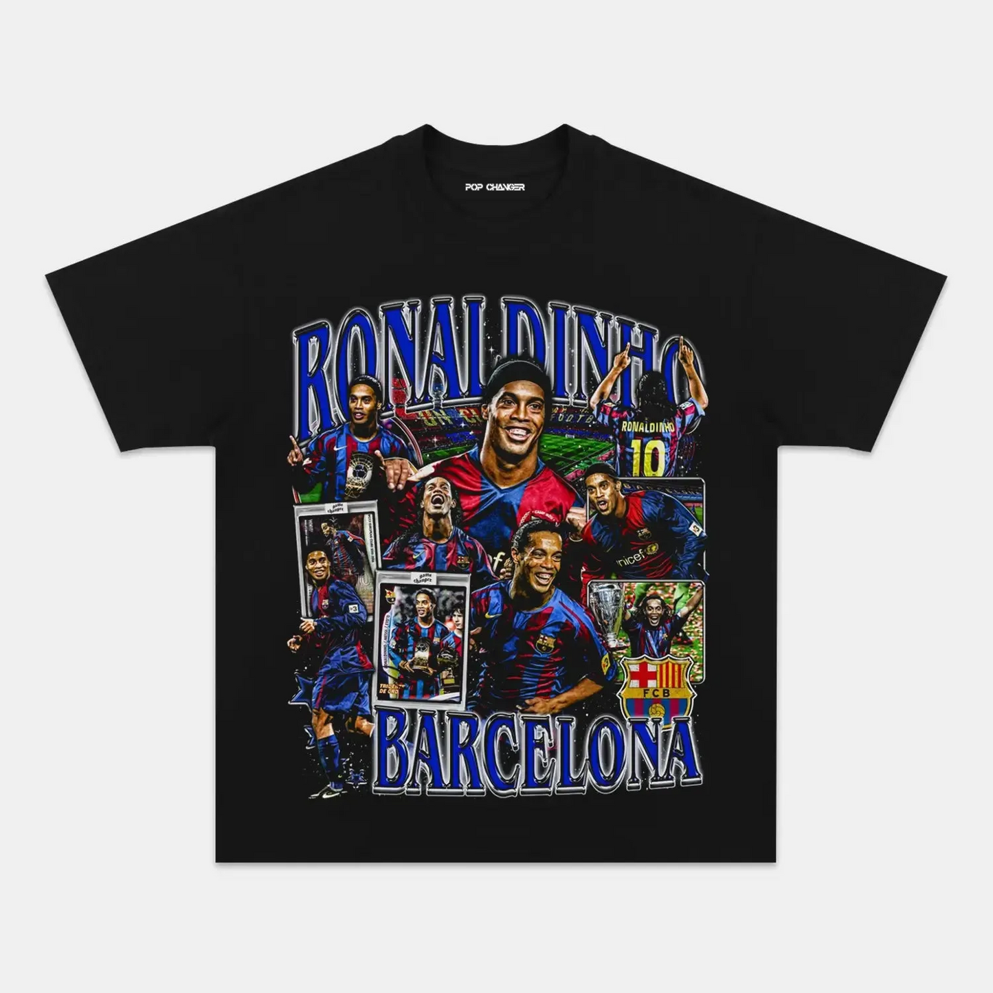 RONALDINHO - FCB TEE Style001