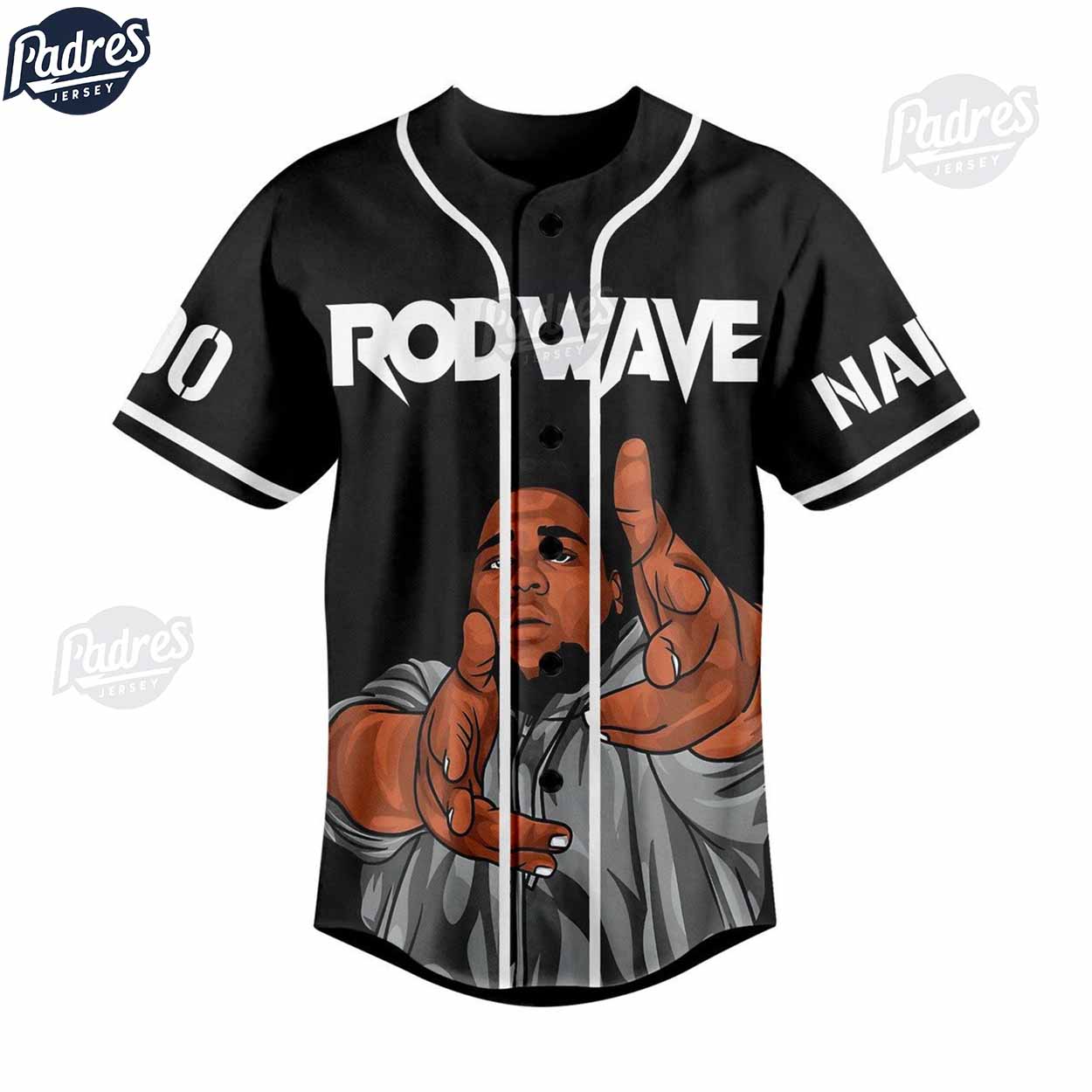 Rod Wave Abandon Custom Baseball Jersey Style - Padres Jersey Oasis: Elevate Your Baseball Style Game