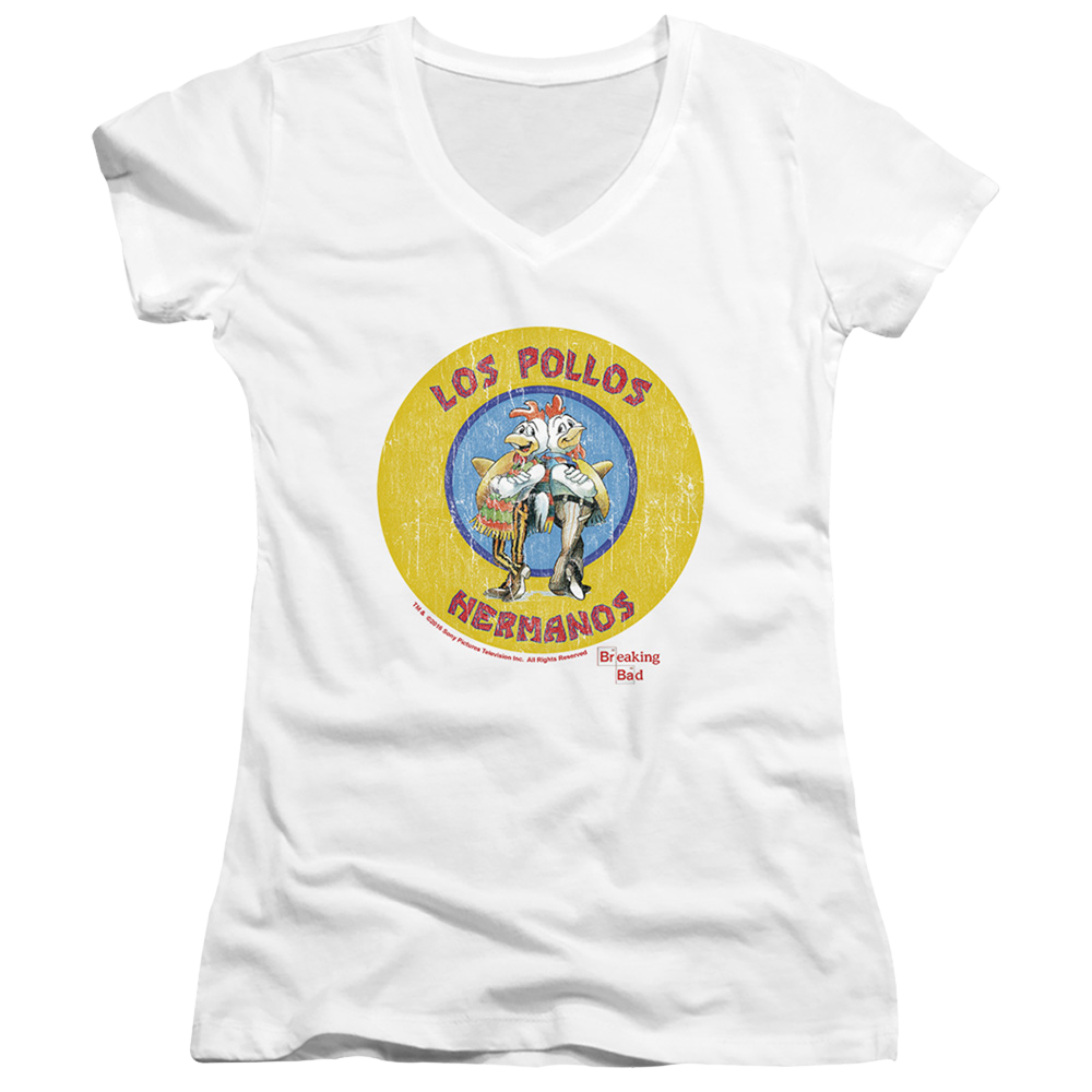 Breaking Bad Los Pollos Hermanos - Juniors V-Neck T-Shirt Style001