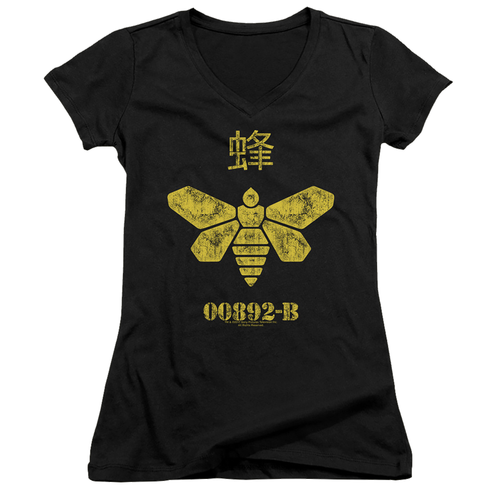 Breaking Bad Methylamine Barrel Bee - Juniors V-Neck T-Shirt