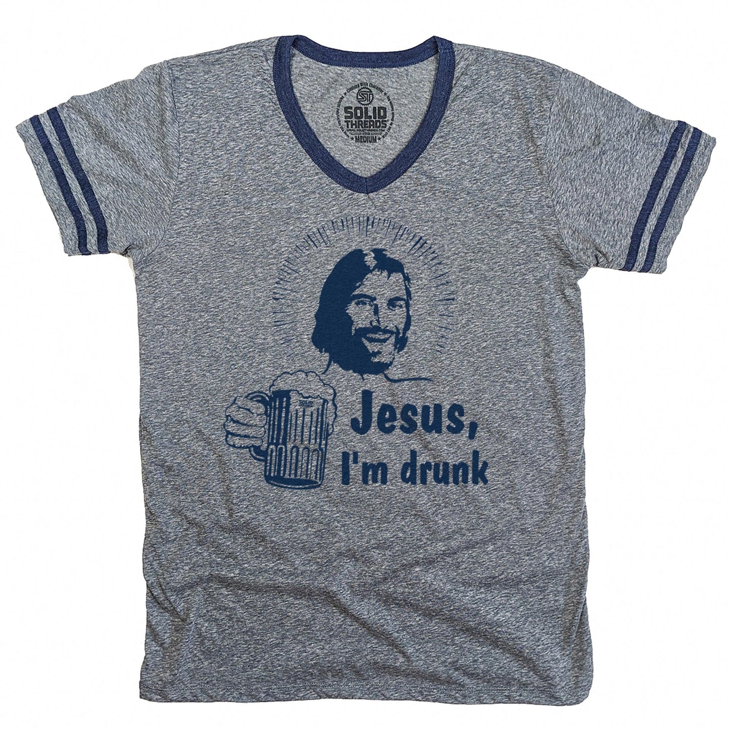 Jesus I'm Drunk V-Neck T-shirt