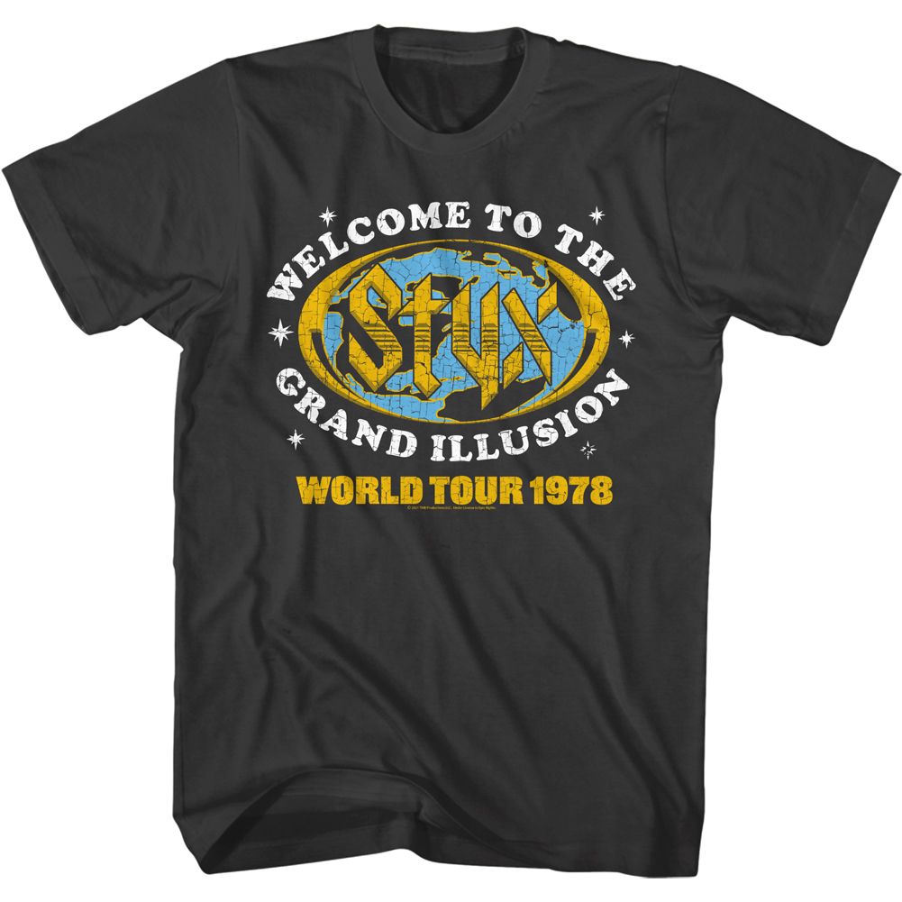 Styx Grand Illusion Tour Official T-Shirt